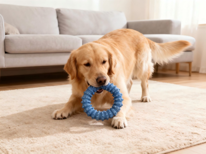 Colorful Spiked Ring Dog Chew Toys | 3 - Pack Durable Interactive Set