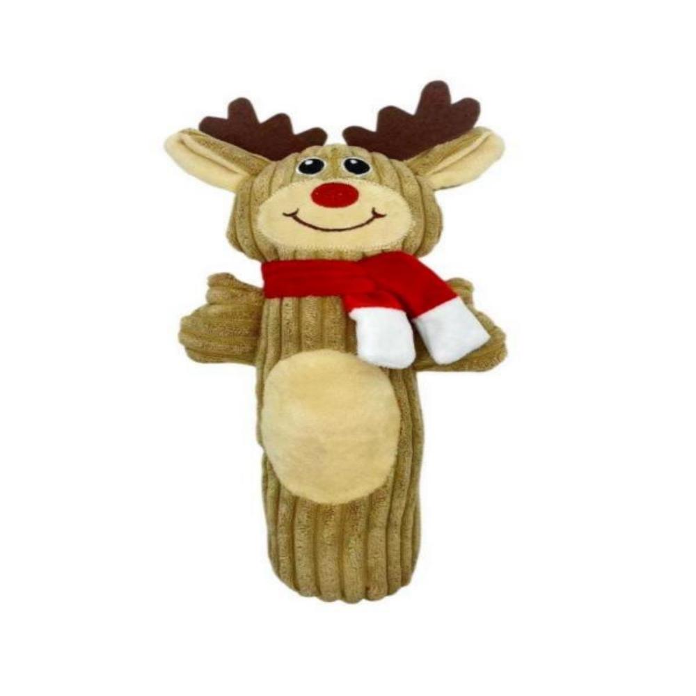 Squeaky Christmas Reindeer-Plush Dog Toy